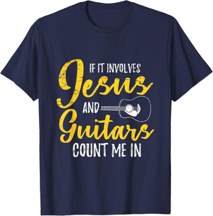 Jesus Lord God Savior Devotee Gift Christian Men's Black Modern Letter Print Short Sleeve T-Shirt - T-Shirt | Navy