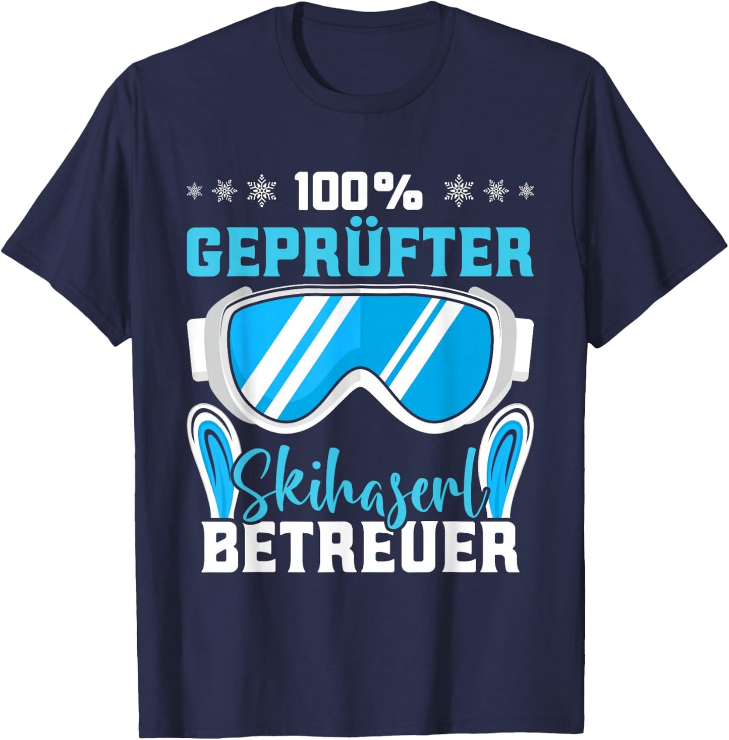 Winter Sport 100% Tested Ski Hat Caregiver Ski Bunny , black T-Shirt - T-Shirt | Navy