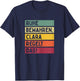 Peace keep Clara rules the saying in retro colours T-Shirt - T-Shirt | Navy
