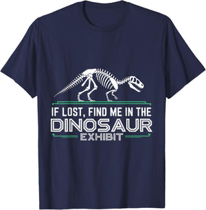 Find In Dinosaur Exhibit Museum Lover Museum Curator Museum T-Shirt - T-Shirt | Navy