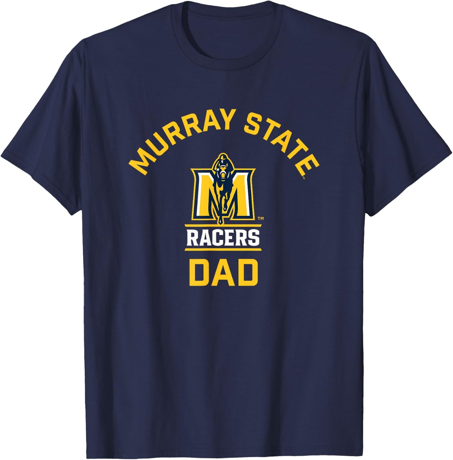 Murray State University Racers Arched Dad T-Shirt - T-Shirt | Navy