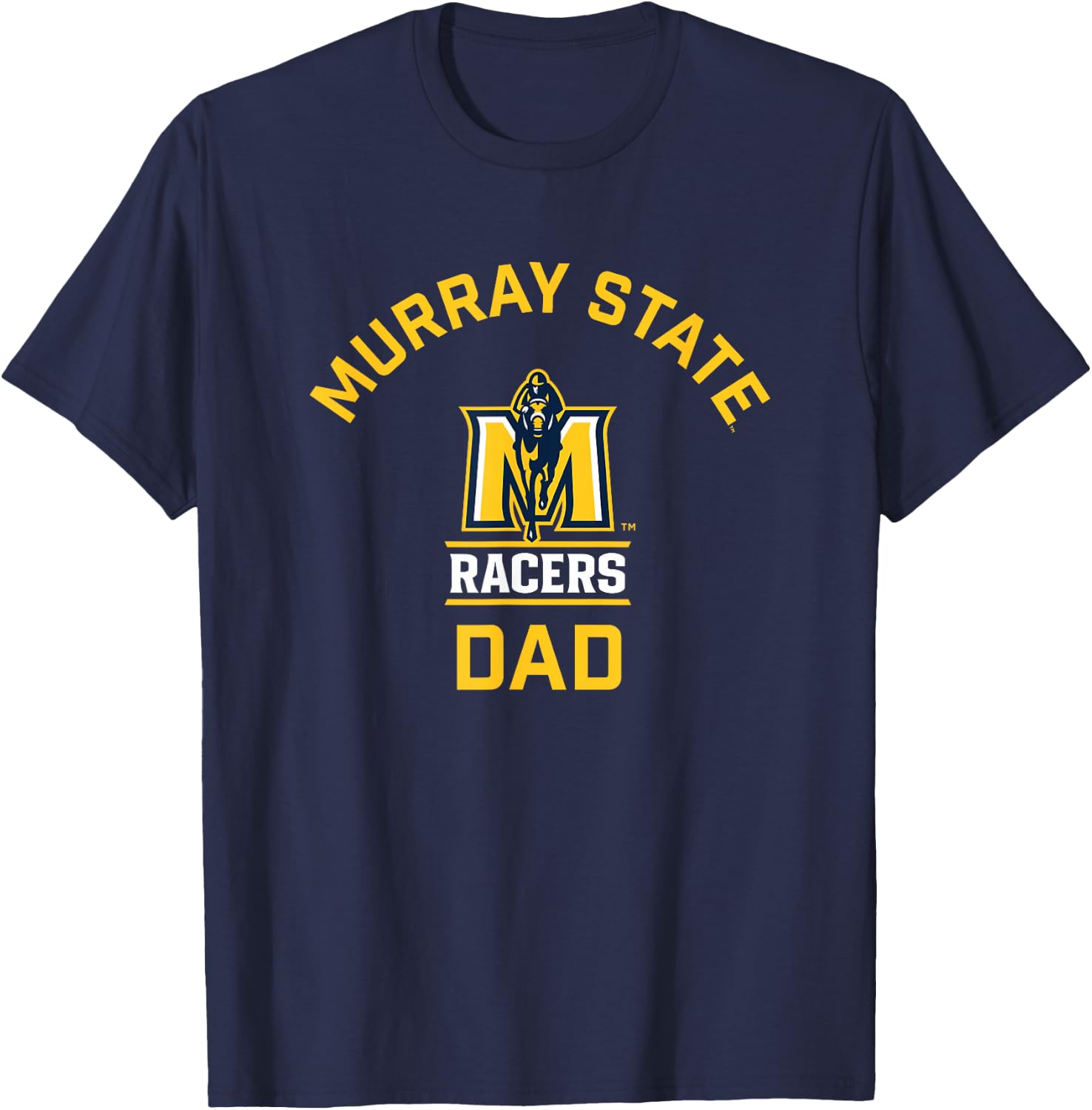Murray State University Racers Arched Dad T-Shirt - T-Shirt | Navy