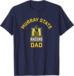Murray State University Racers Arched Dad T-Shirt - T-Shirt | Navy