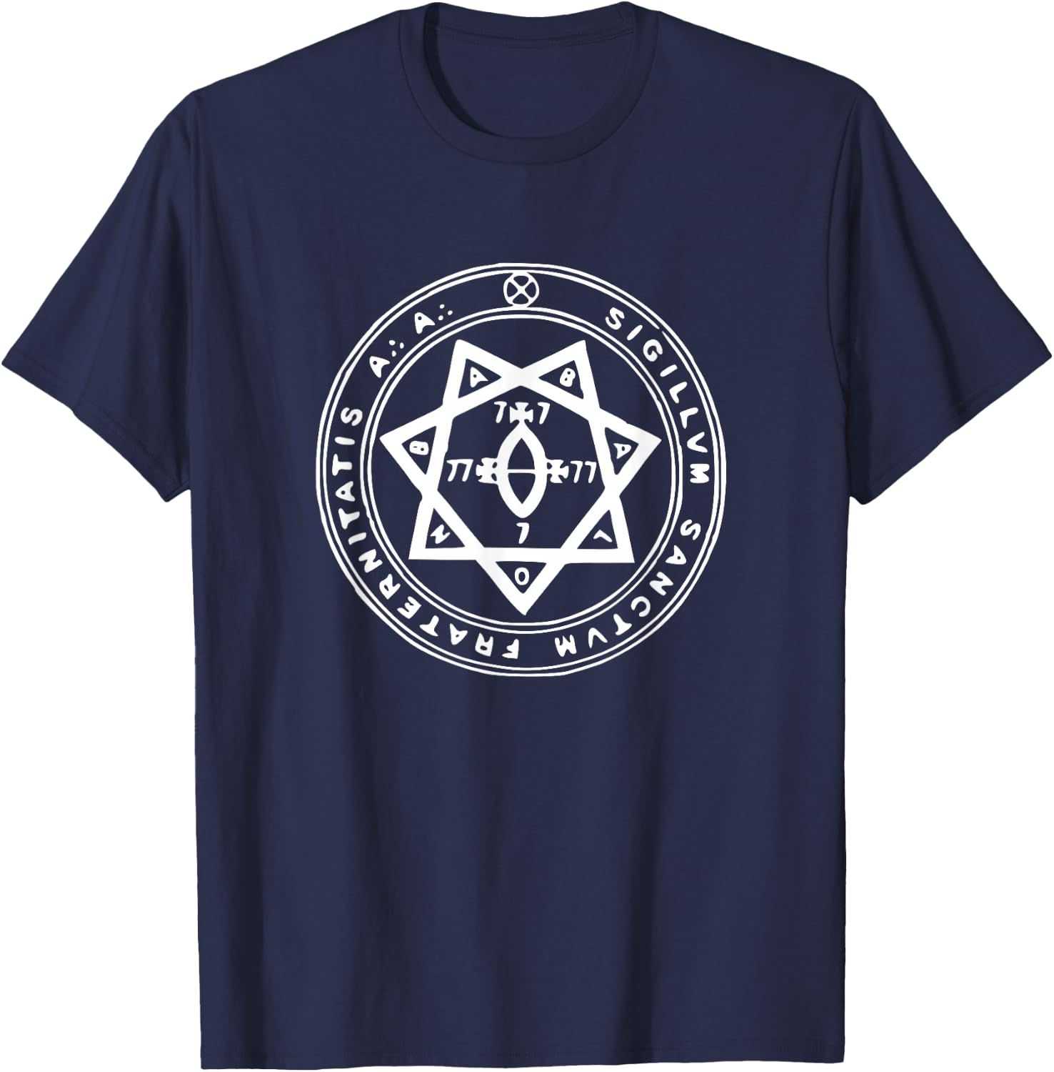 Seal of A. A. Astrum Argentum Symbol Magic Order Occult T-Shirt - T-Shirt | Navy