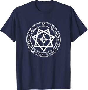Seal of A. A. Astrum Argentum Symbol Magic Order Occult T-Shirt - T-Shirt | Navy