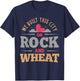 we Built This City on Rock and Wheat or Board Game Small T-Shirt - T-Shirt | Navy