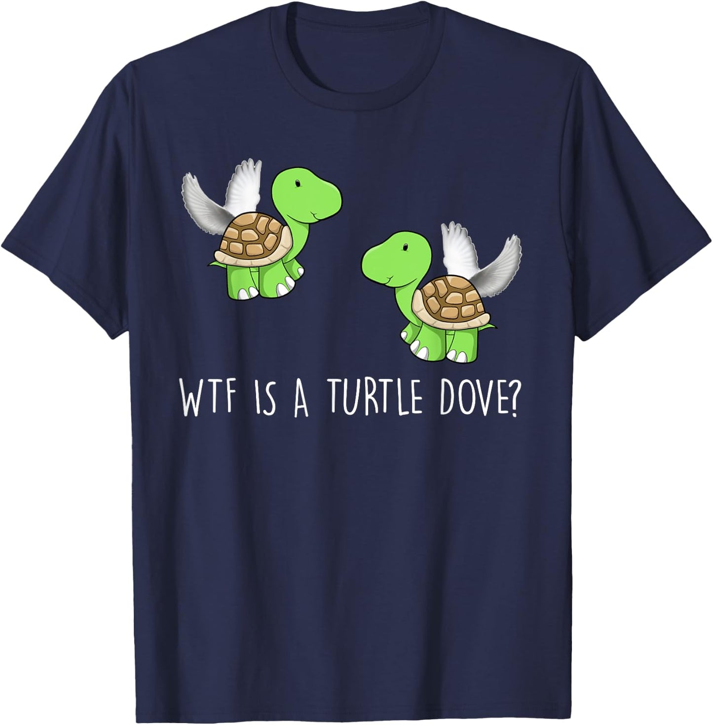 Funny Turtle T Shirt-Turtle Dove Men T-Shirt - T-Shirt | Navy