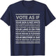 Vote As If Shirt, , Your Skin is not White, Vote Blue T-Shirt - T-Shirt | Navy