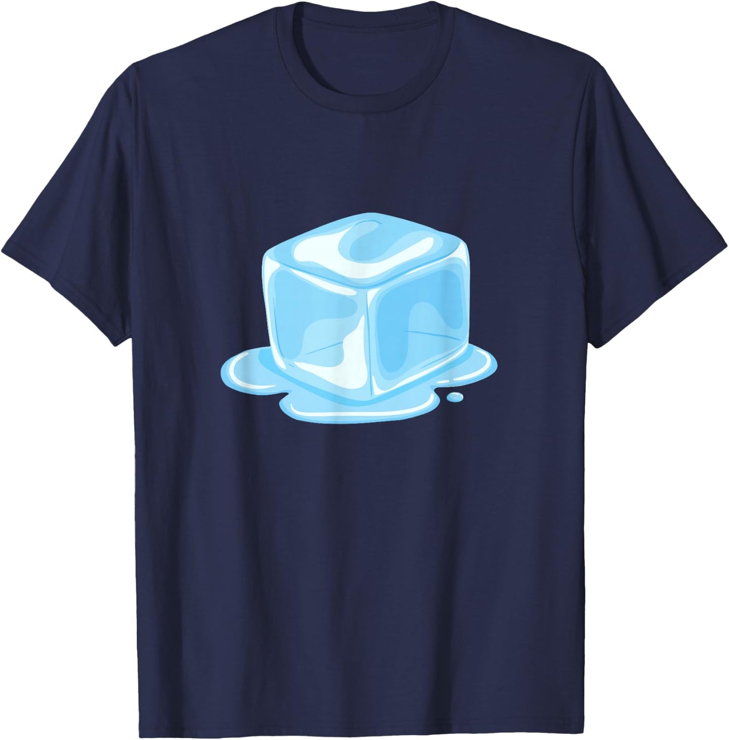 Süßer geschmolzener Eiswürfel, Geschenk T-Shirt - T-Shirt | Navy