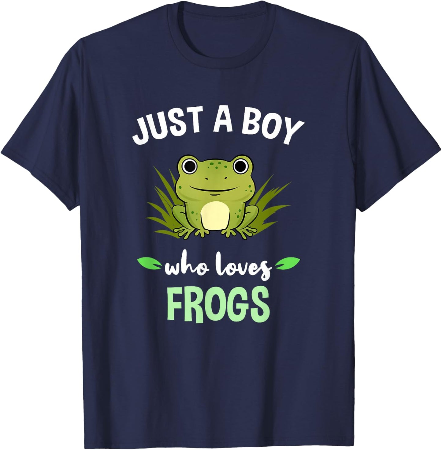 Just A Boy Who Loves Frogs T-Shirt - T-Shirt | Navy