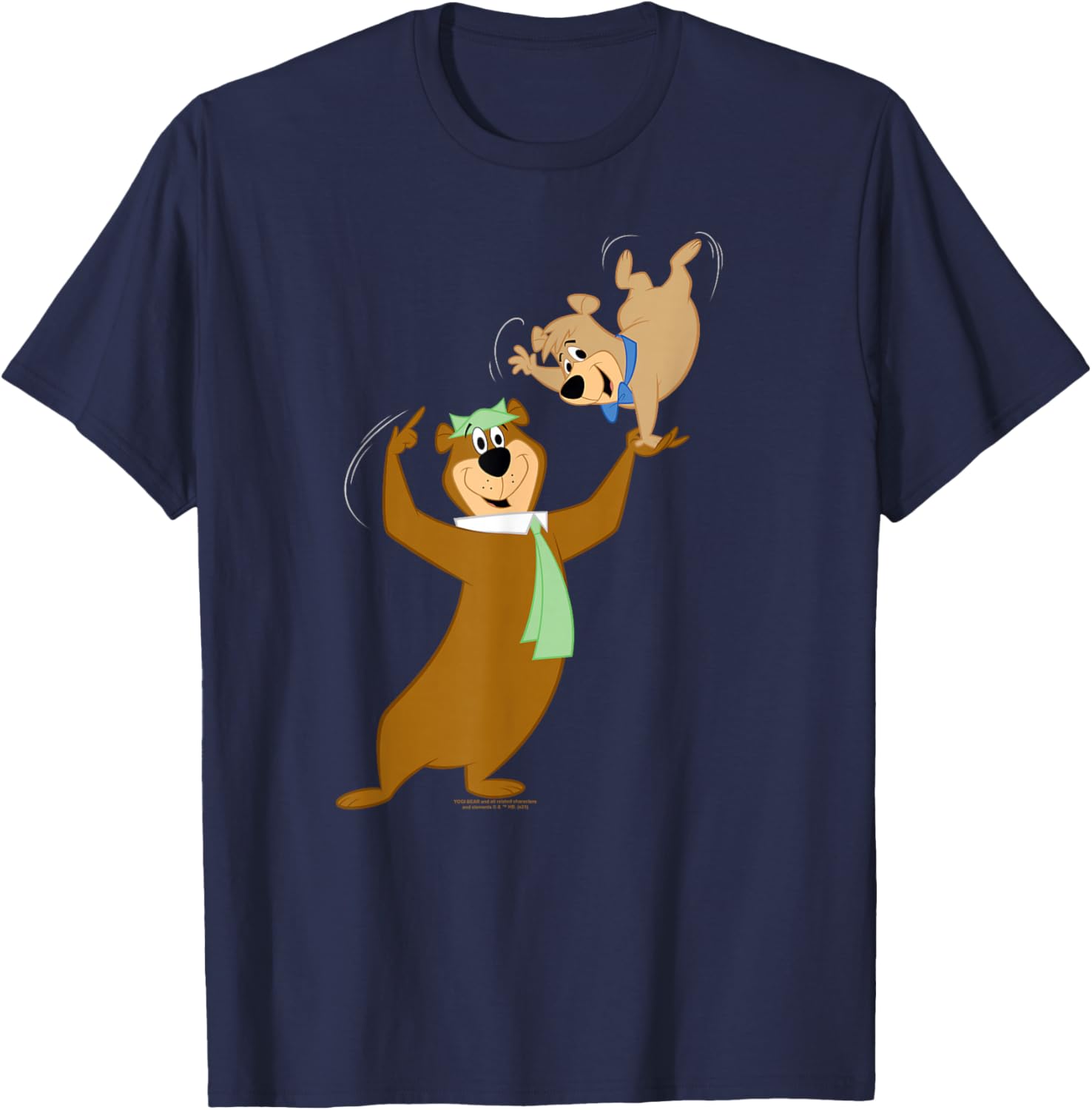Yogi Bear Boo Boo Do Tricks T-Shirt - T-Shirt | Navy