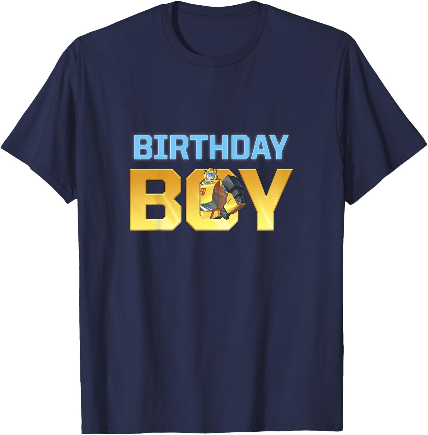 Kids Transformers Birthday Boy Classic Bumblebee Logo Youth T-Shirt - T-Shirt | Navy