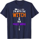 I'm with The Witch and Her Magic Wand - Halloween T-Shirt - T-Shirt | Navy