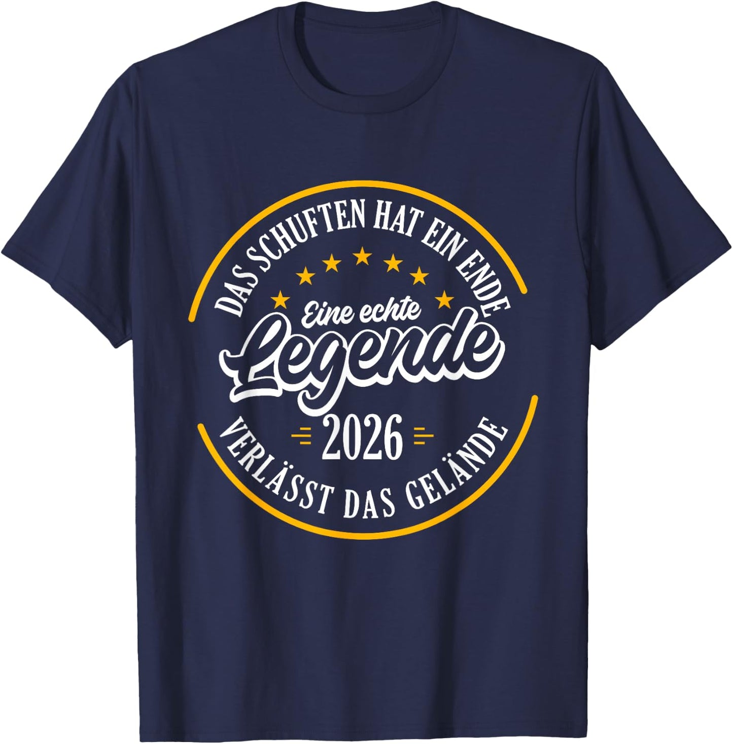 Retirement 2026 a real legend leaves the terrain , black T-Shirt - T-Shirt | Navy