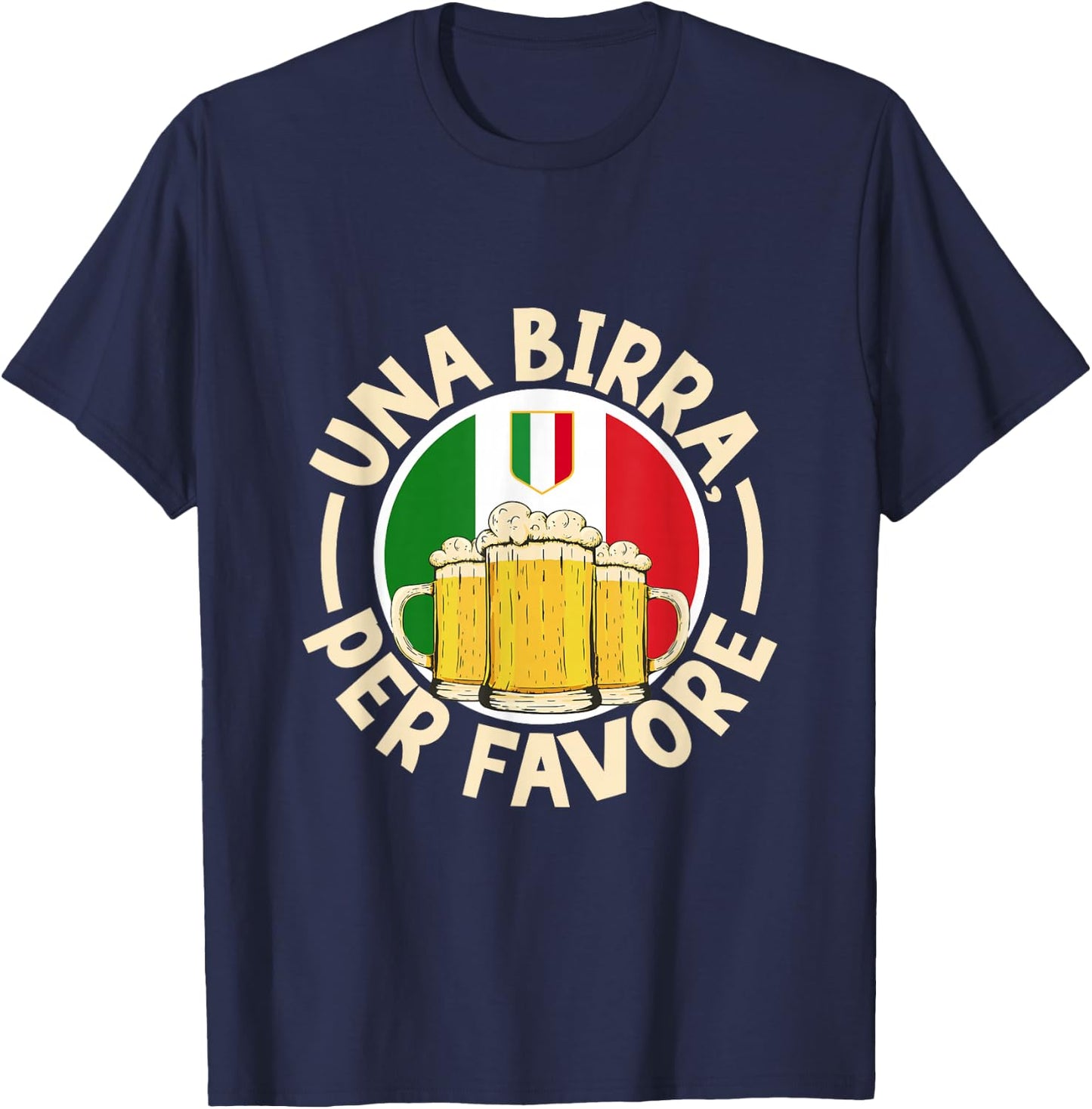 Una birra per favore - Italien T-Shirt - T-Shirt | Navy