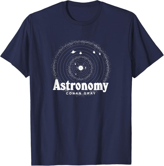 Official Conan Gray Astronomy , black T-Shirt - T-Shirt | Navy