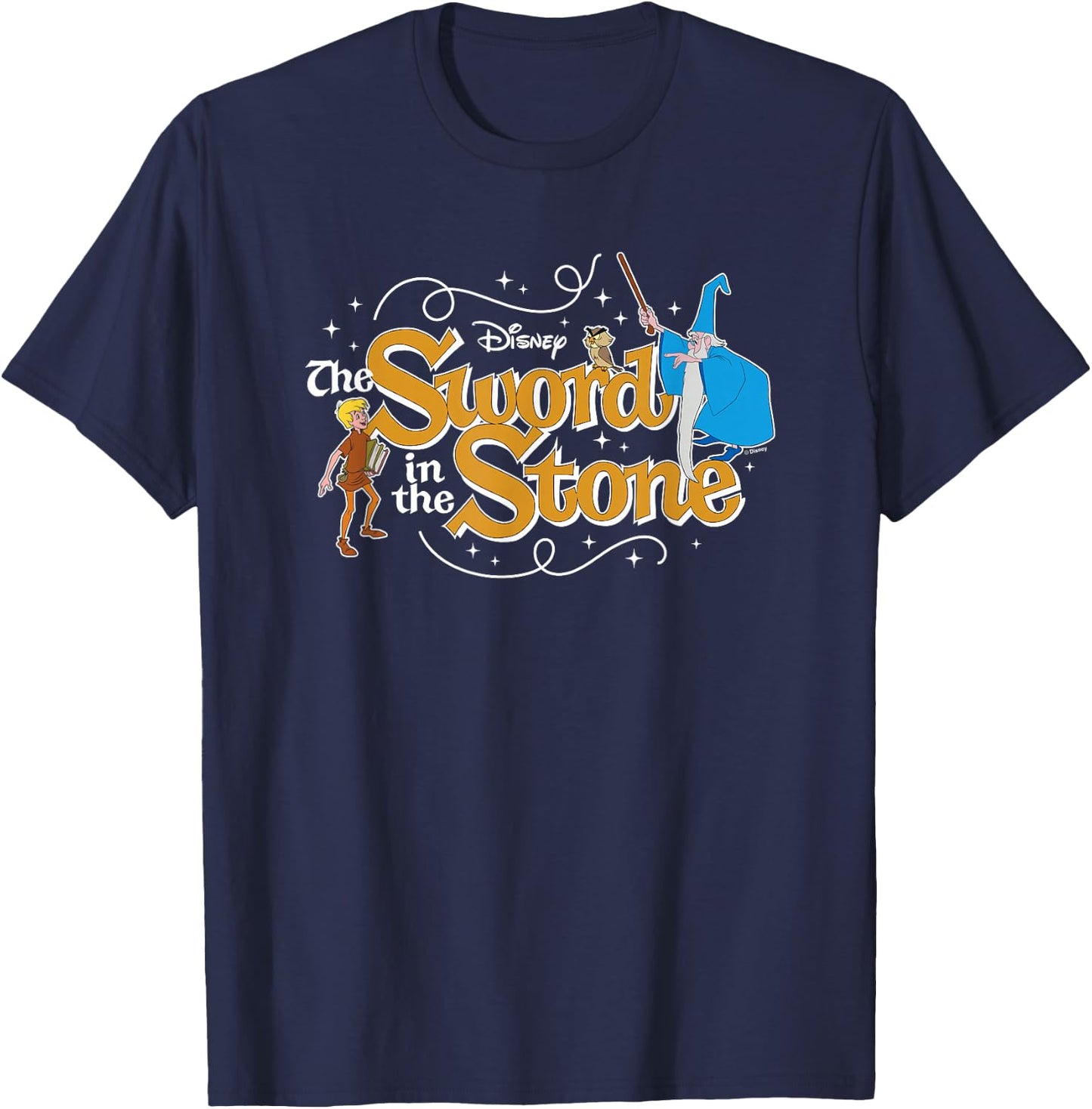 The Sword and the Stone- Sword In The Stone Character Group T-Shirt - T-Shirt | Navy