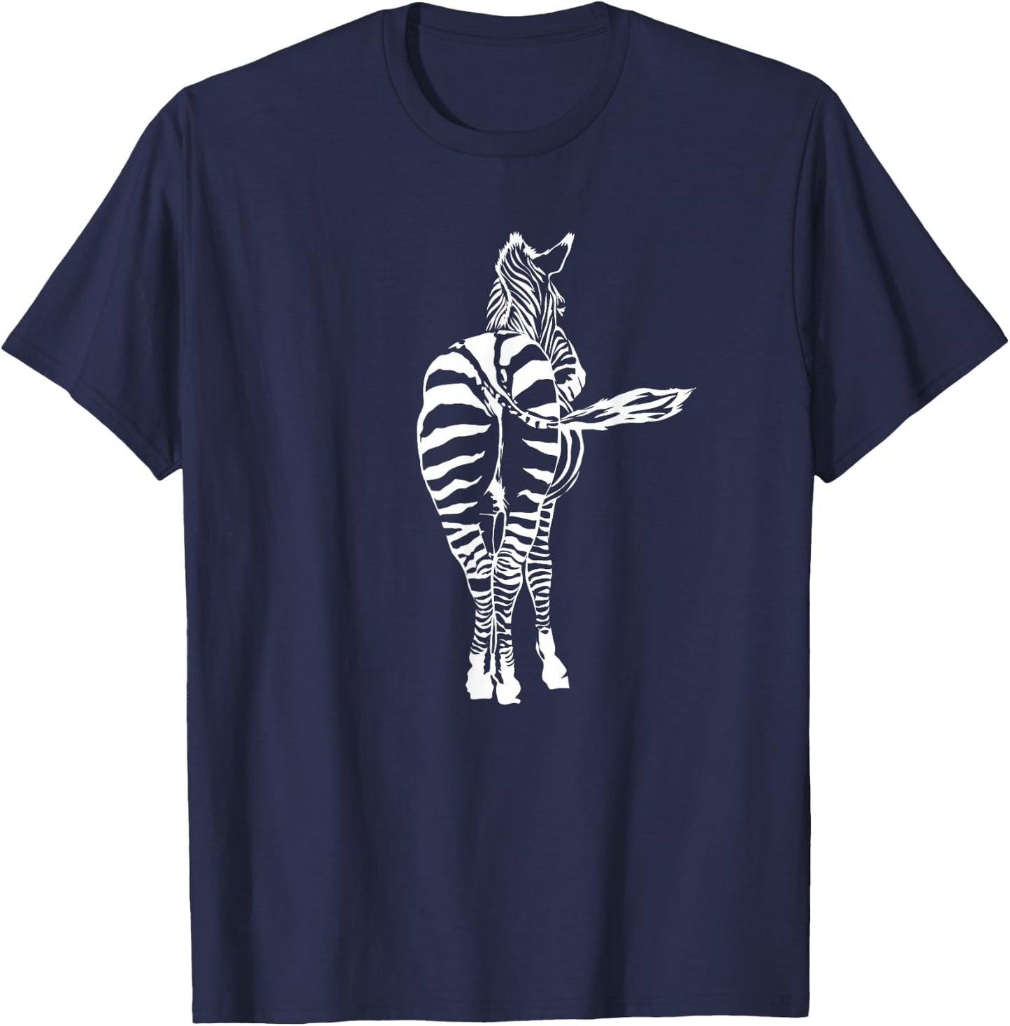Zebra Butt Africa T-Shirt - T-Shirt | Navy