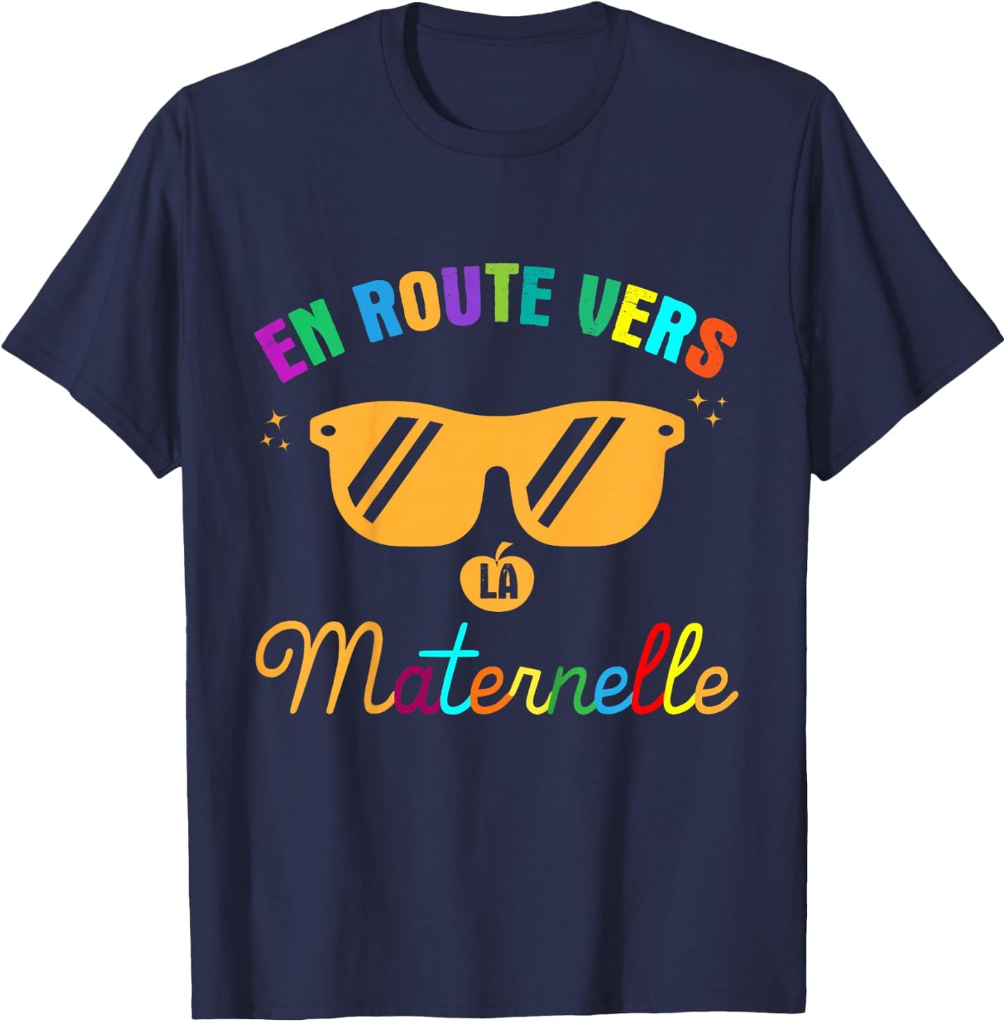 Child On The Road To Kindergarten Child Back To School , Black, 2 T-Shirt - T-Shirt | Navy