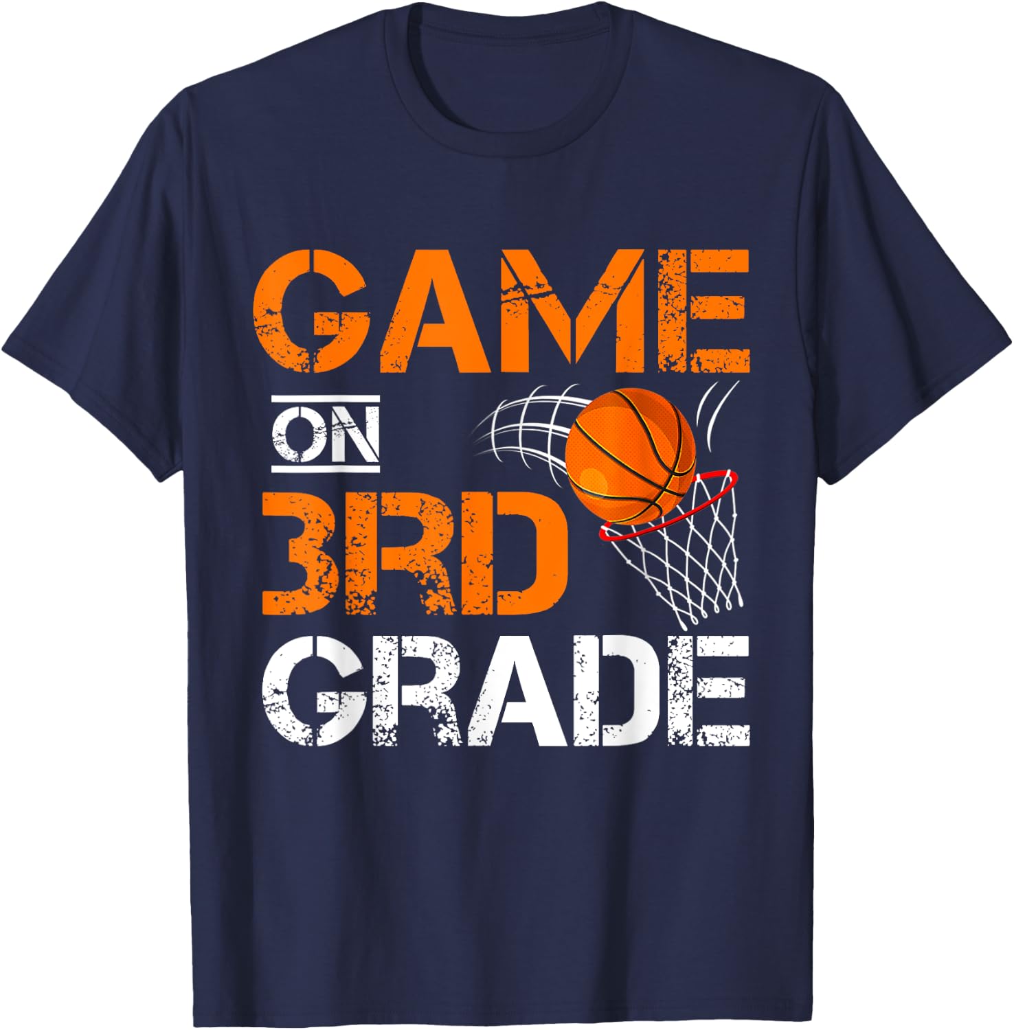 Funny Games On Third Grade Basketball First Day Of School T-Shirt - T-Shirt | Navy