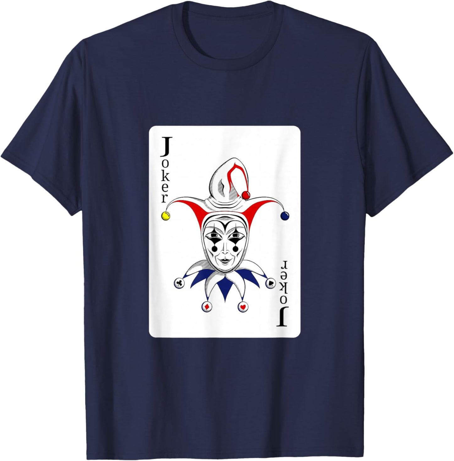 Joker Playing Cards Shirts T-Shirt - T-Shirt | Navy