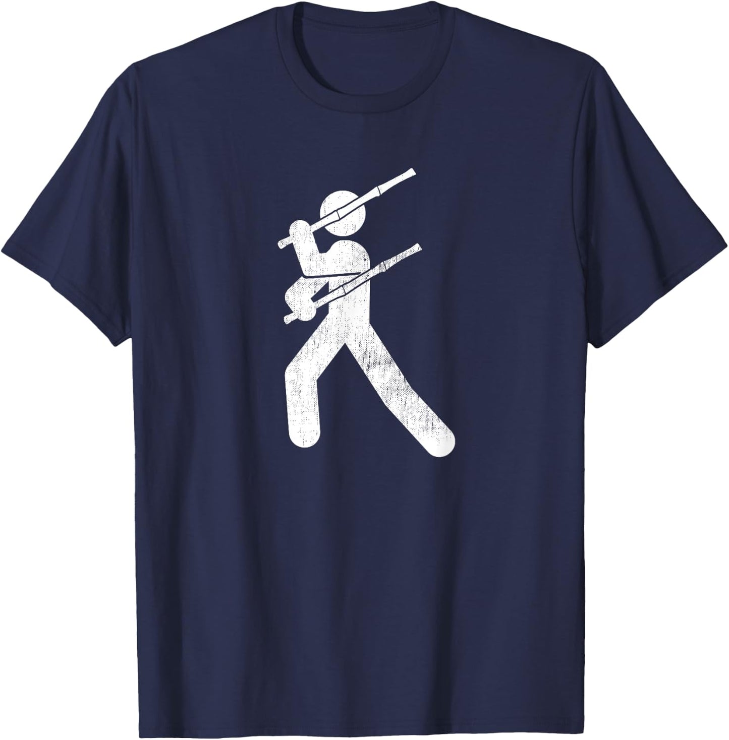 Filipino Martial Art - Eskrima Kali Arnis Stick Man T-Shirt - T-Shirt | Navy