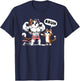 Gym Cats Bruh Meme Training Say Jokes Animal T-Shirt - T-Shirt | Navy