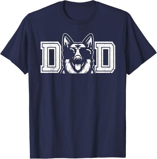 German Shepherd Dog Owner Dad Father's Day Men T-Shirt - T-Shirt | Navy