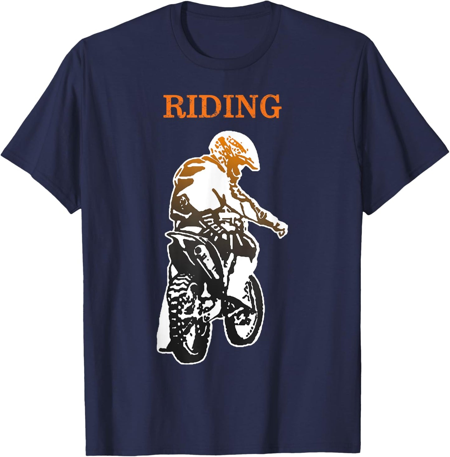 Father Son Matching Riding Buddies Dirt Bike Dad Motocross T-Shirt - T-Shirt | Navy