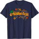 Oktoberfest Fall Autumn Leaves German Costume Women Men Kids T-Shirt - T-Shirt | Navy