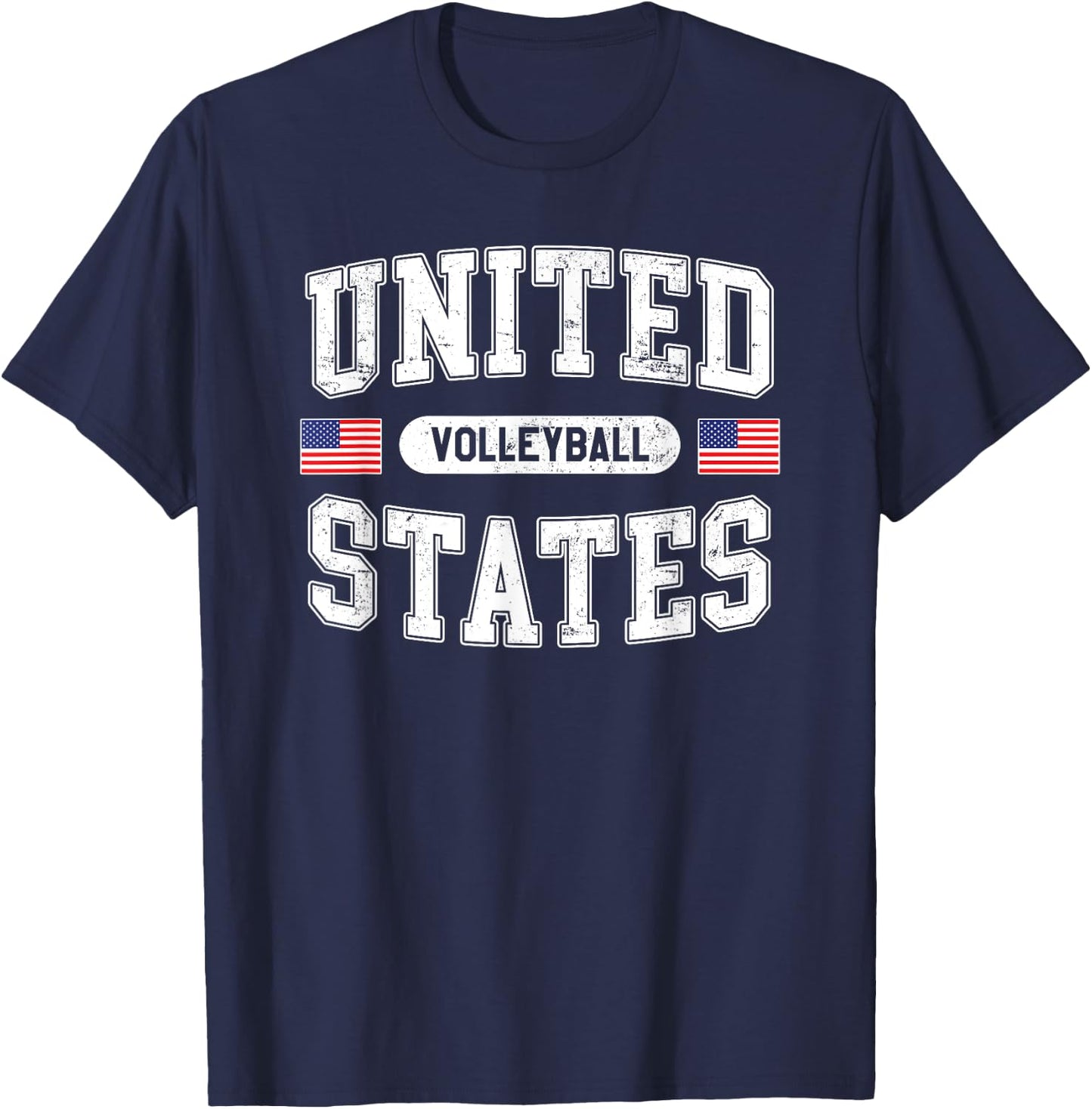 United States Volleyball T-Shirt - T-Shirt | Navy