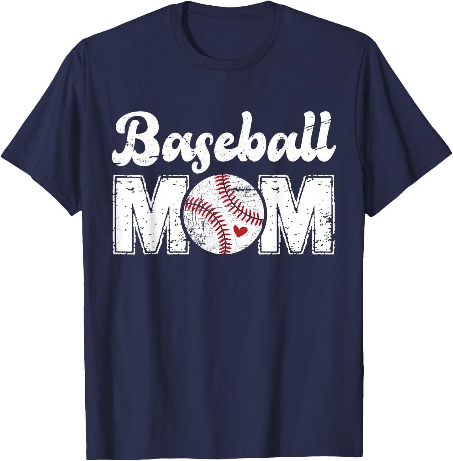 Baseball Mom Mothers Day T-Shirt - T-Shirt | Navy