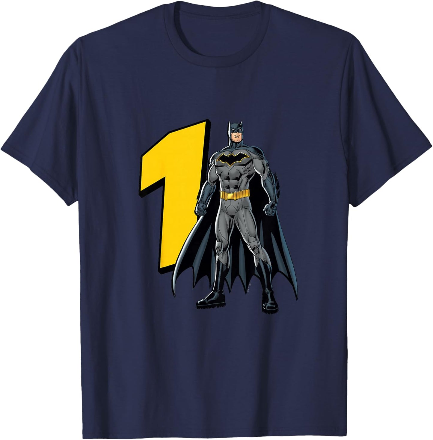 Kids Batman Super Hero 1st Birthday T-Shirt - T-Shirt | Navy