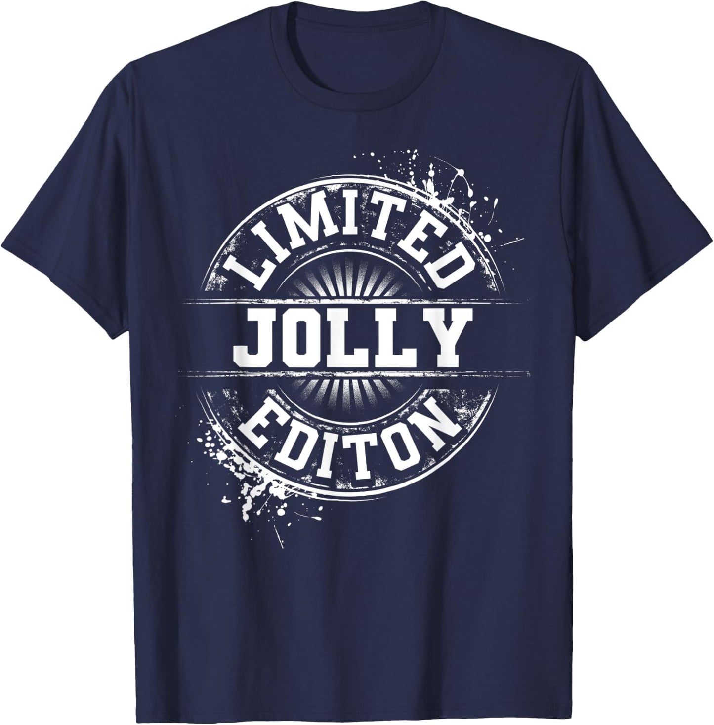 JOLLY Funny Surname Family Tree Birthday Reunion Gift T-Shirt - T-Shirt | Navy