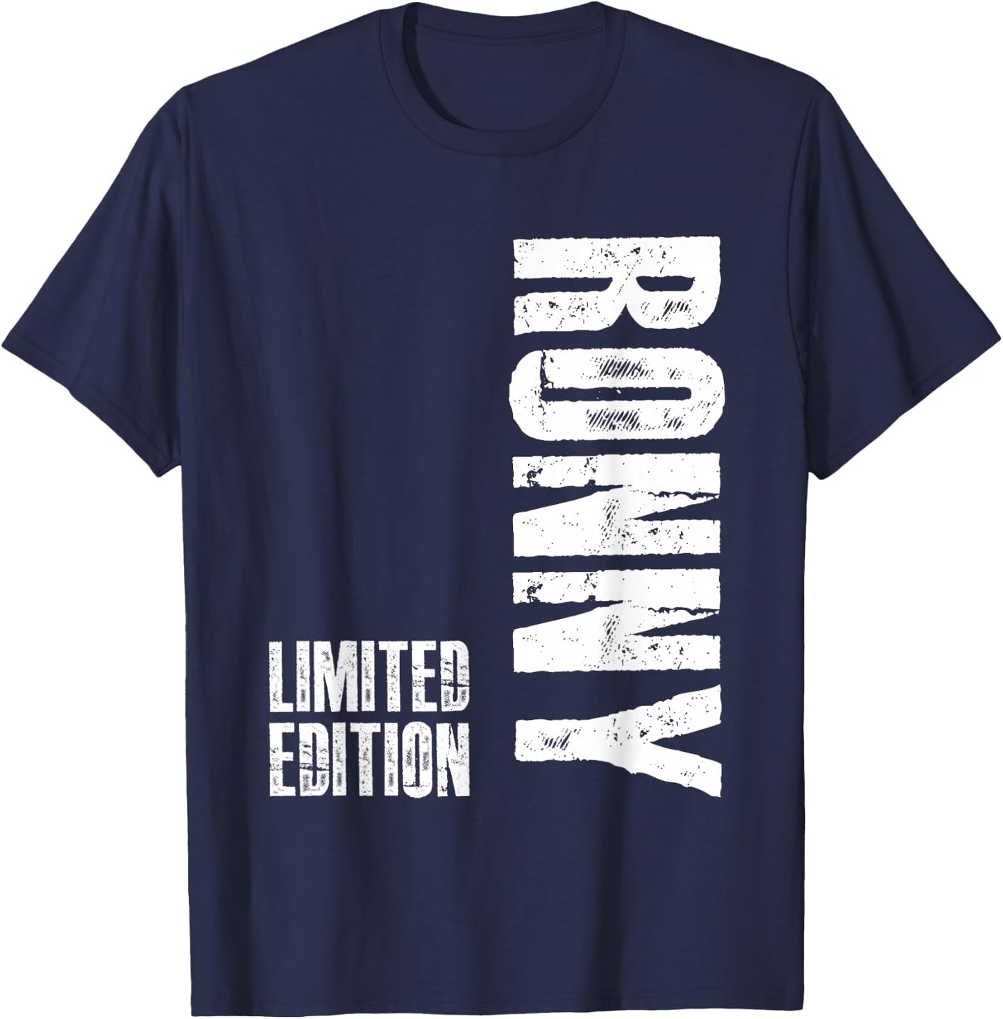 First Name Limited Edition Birthday Gift Ronny , black, S T-Shirt - T-Shirt | Navy