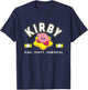 Kirby Cute Star Pink Puffy Powerful Big Chest Poster T-Shirt - T-Shirt | Navy