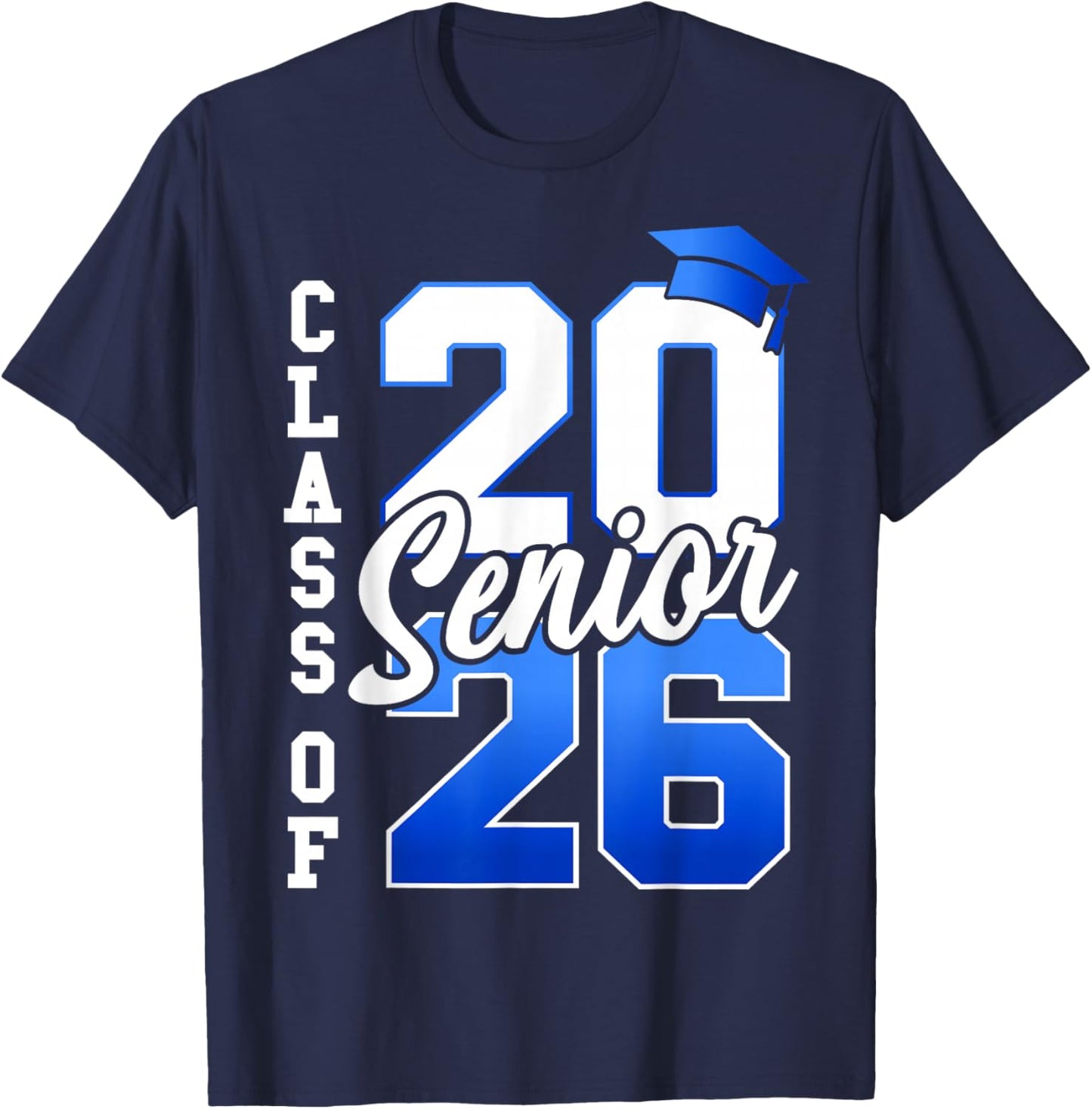 Class of 2026 Senior 2026 Graduation Student Kids Graduate T-Shirt - T-Shirt | Navy