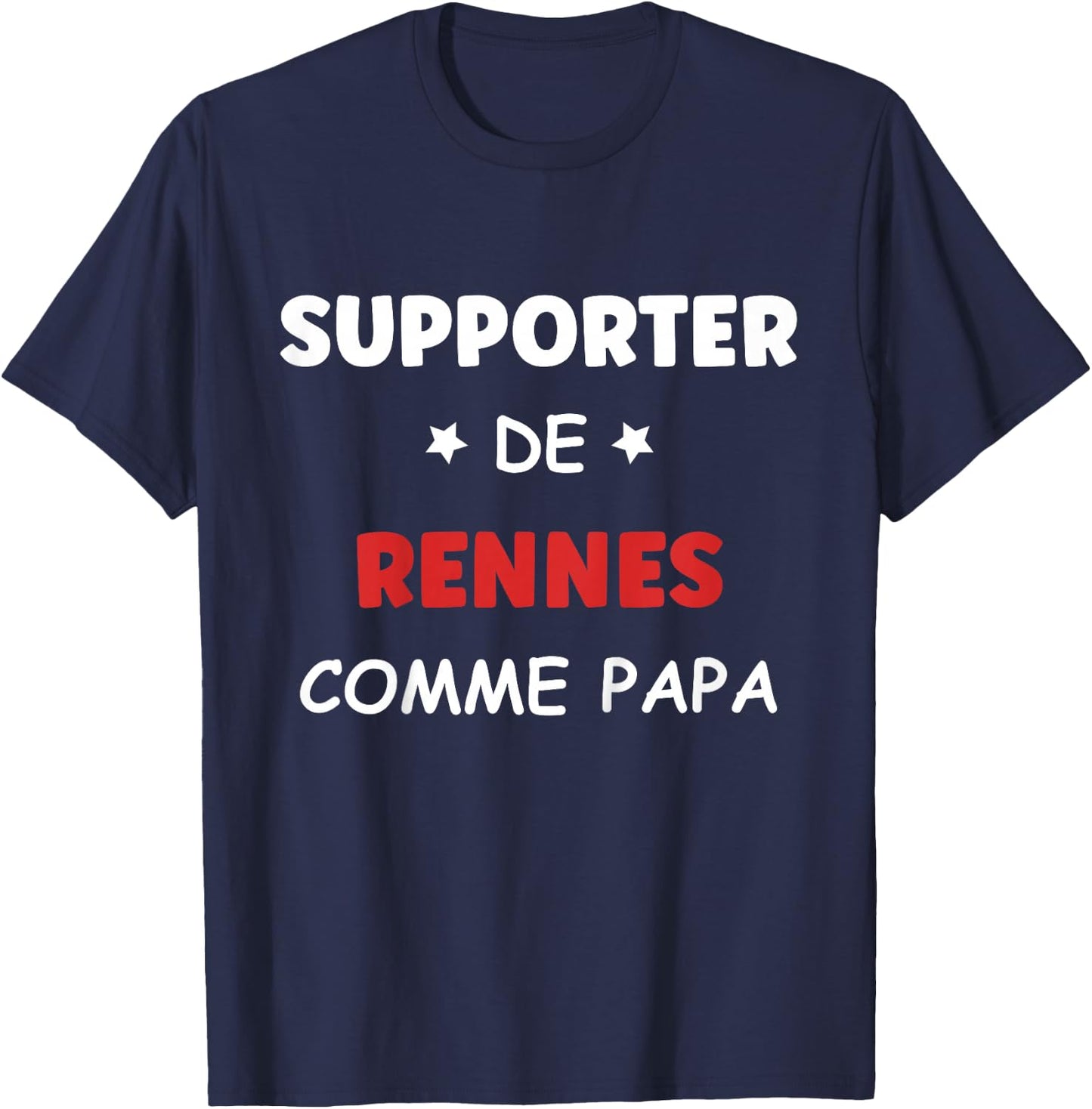 Children's Humour Rennais Supporter Rennes Football , Black, 2 T-Shirt - T-Shirt | Navy