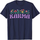 Wildflower Floral KARMA Name Mother's Day Women's T-Shirt - T-Shirt | Navy