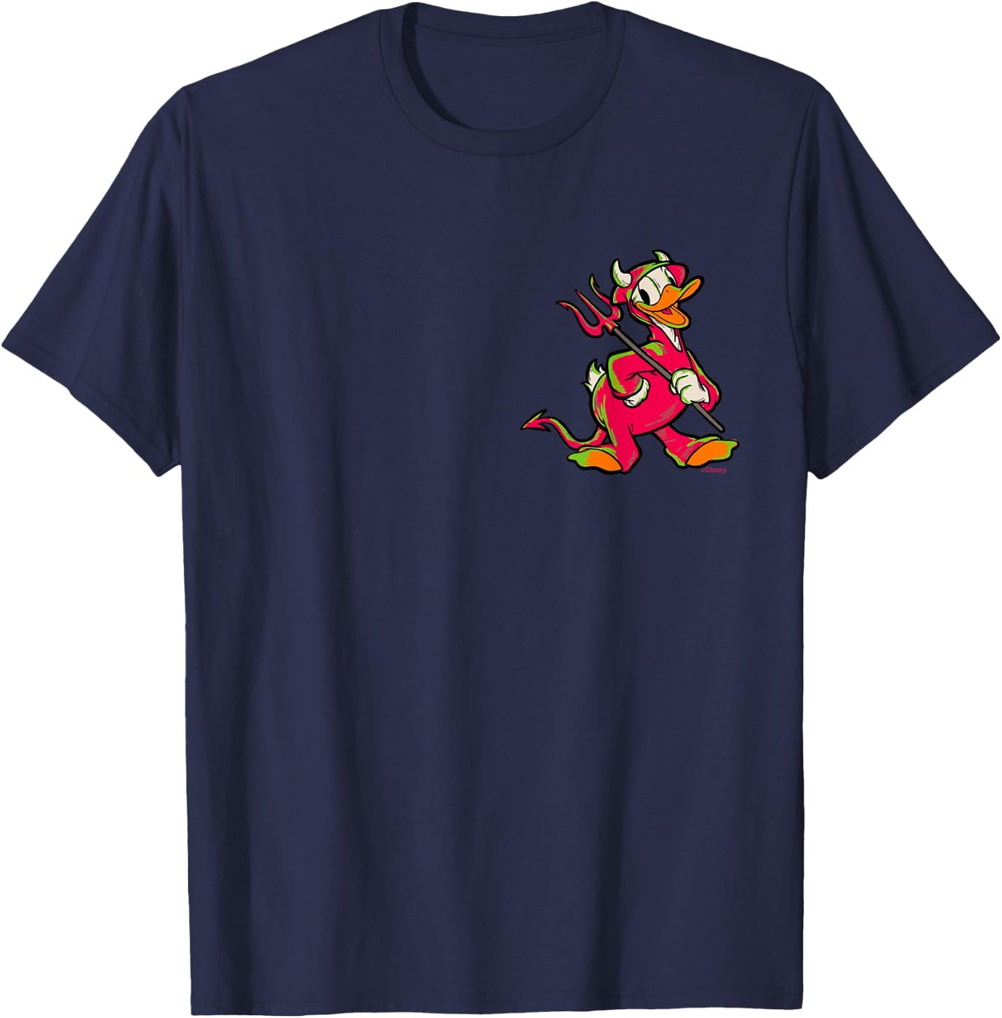 Disney 100 Donald Duck Halloween Classic Devil Costume D100 T-Shirt - T-Shirt | Navy