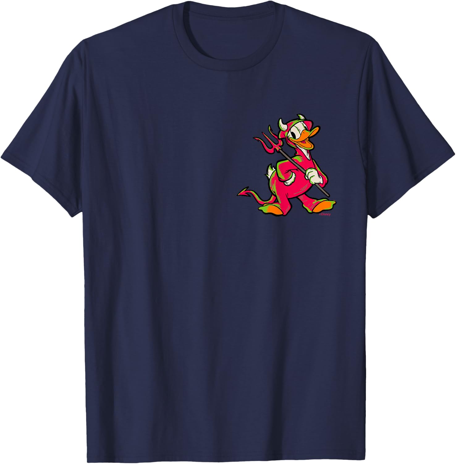 Disney 100 Donald Duck Halloween Classic Devil Costume D100 T-Shirt - T-Shirt | Navy