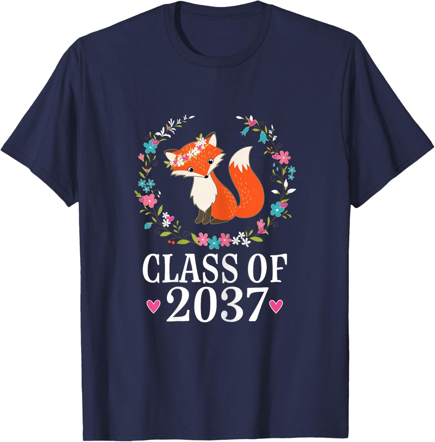 Class Of 2037 Kindergarten Graduation Quote T-Shirt - T-Shirt | Navy