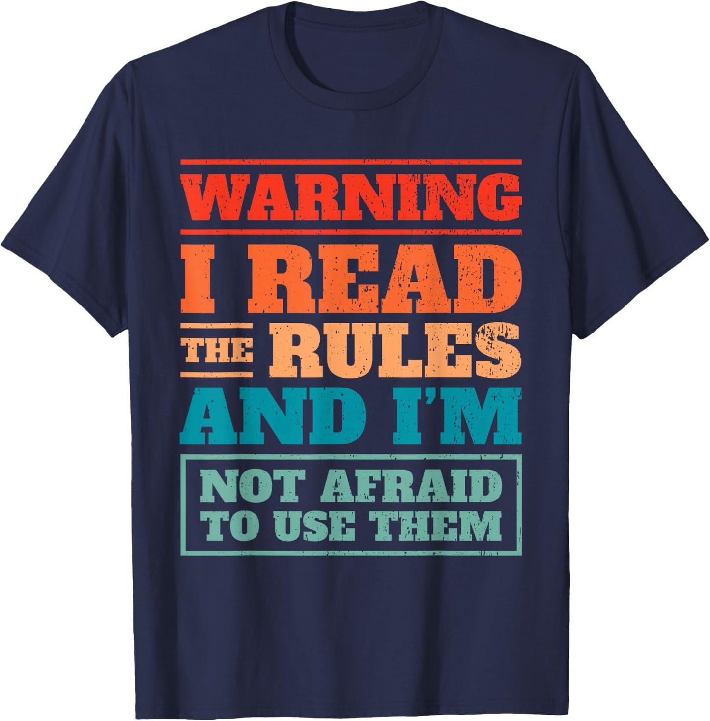 Game Night Fun I Read The Rules I Game Night Host T-Shirt - T-Shirt | Navy