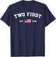 Two Fiddy 2 Fiddy 250th Anniversary Patriotic 4th of July T-Shirt - T-Shirt | Navy