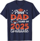 Proud Dad Class Of 2025 Graduate Senior Dad Graduation 2025 T-Shirt - T-Shirt | Navy