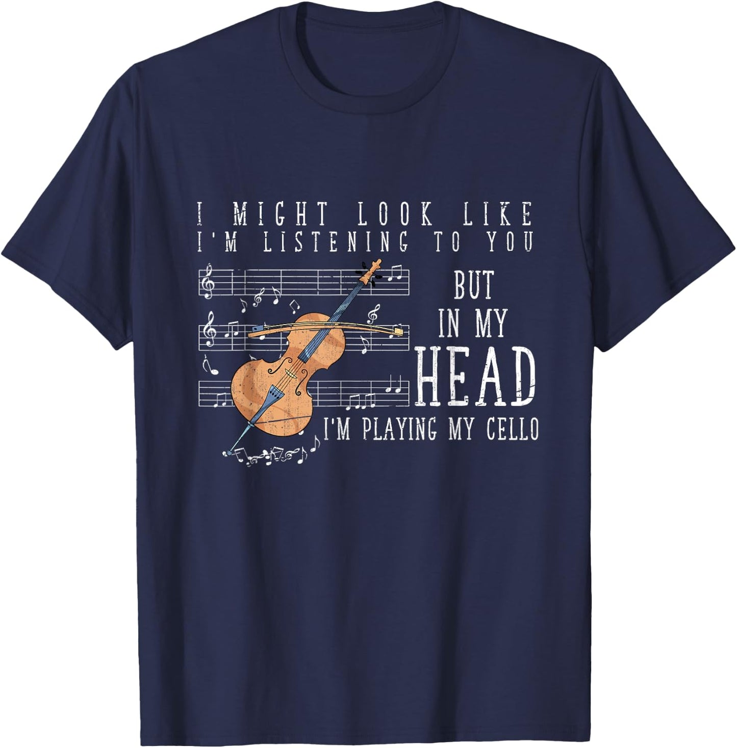 Funny Orchestra Musician Cellist Gift Cello T-Shirt - T-Shirt | Navy