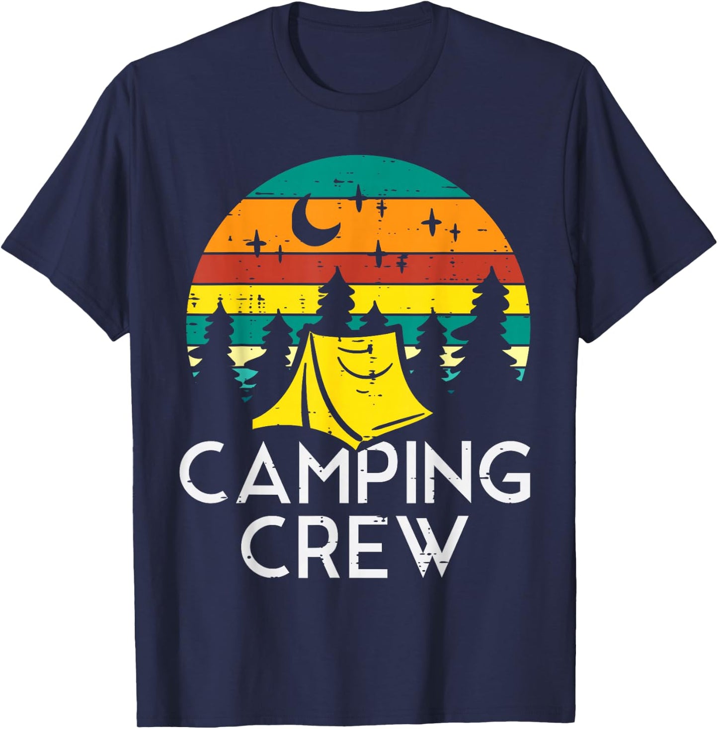 Camping Crew Cute Camper Boys Girls Kids Youth Toddler T-Shirt - T-Shirt | Navy