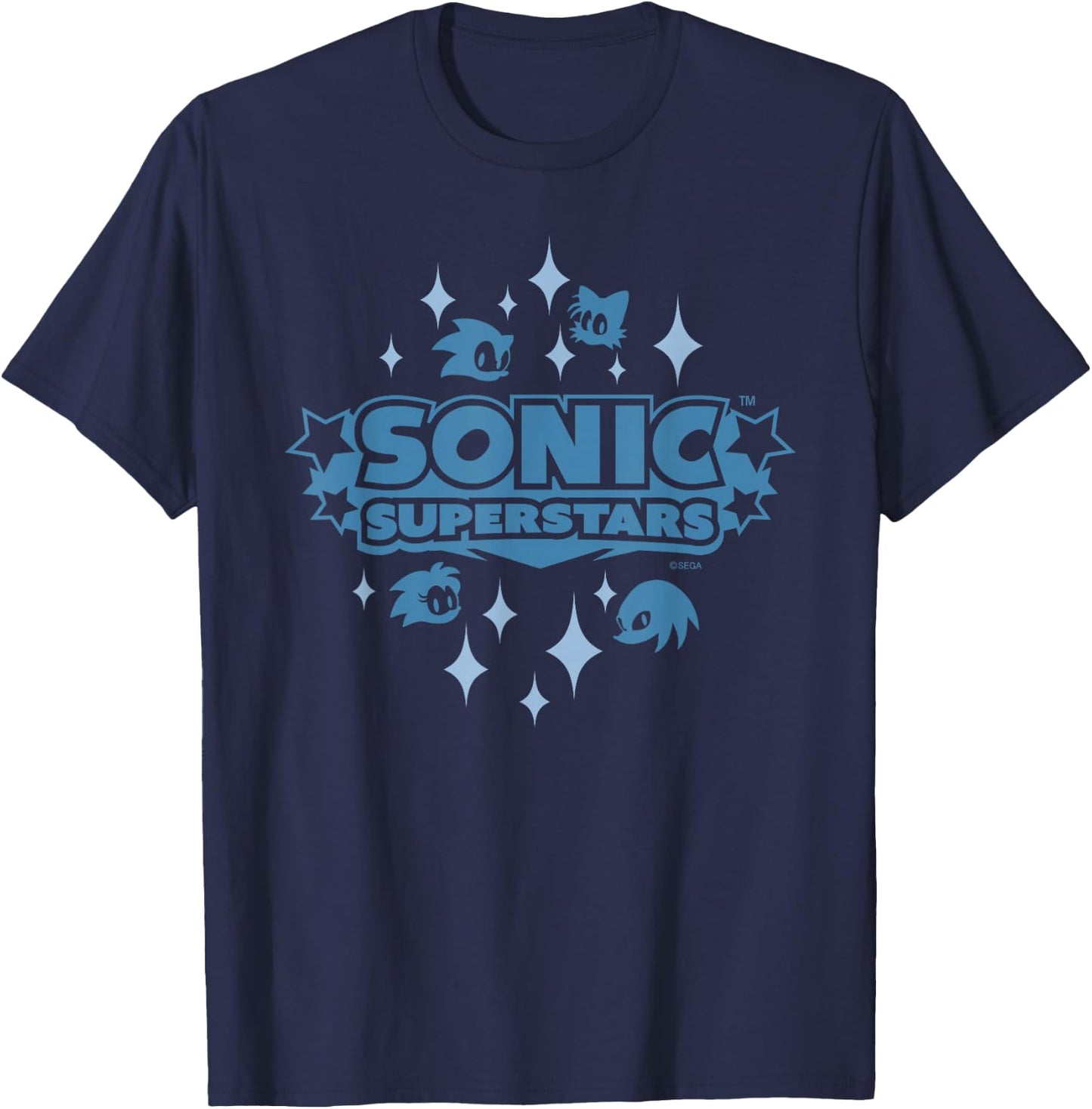 Sonic the Hedgehog, Sonic Superstars - Iconic (Blue) T-Shirt - T-Shirt | Navy