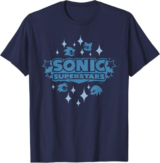 Sonic the Hedgehog, Sonic Superstars - Iconic (Blue) T-Shirt - T-Shirt | Navy