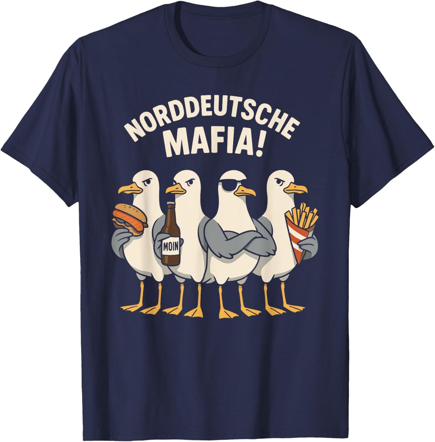 Möwe Norddeutsche Mafia T-Shirt - T-Shirt | Navy